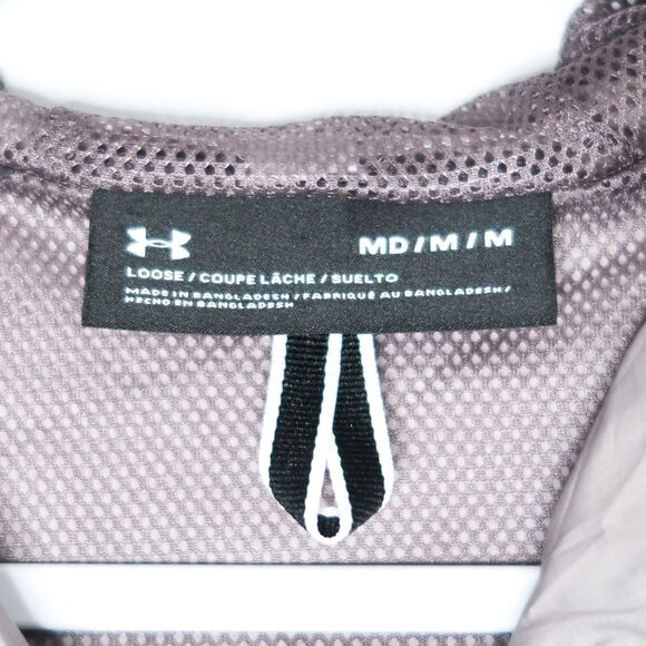 Under Armour Womens Pullover Hoodie Size Medium Purple Gray Workout Hiking Gym - Picture 3 of 8